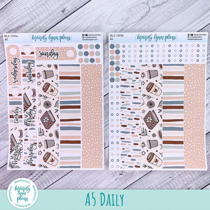 A5 Daily Kit || Coffee and Books || DL-C-1331