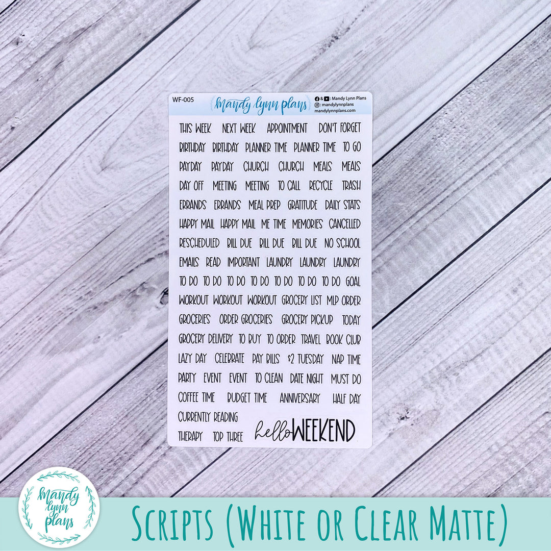 A5, B6, N1 & N2 Common Planner Weekly Kit || Dusty Blue Floral || 263