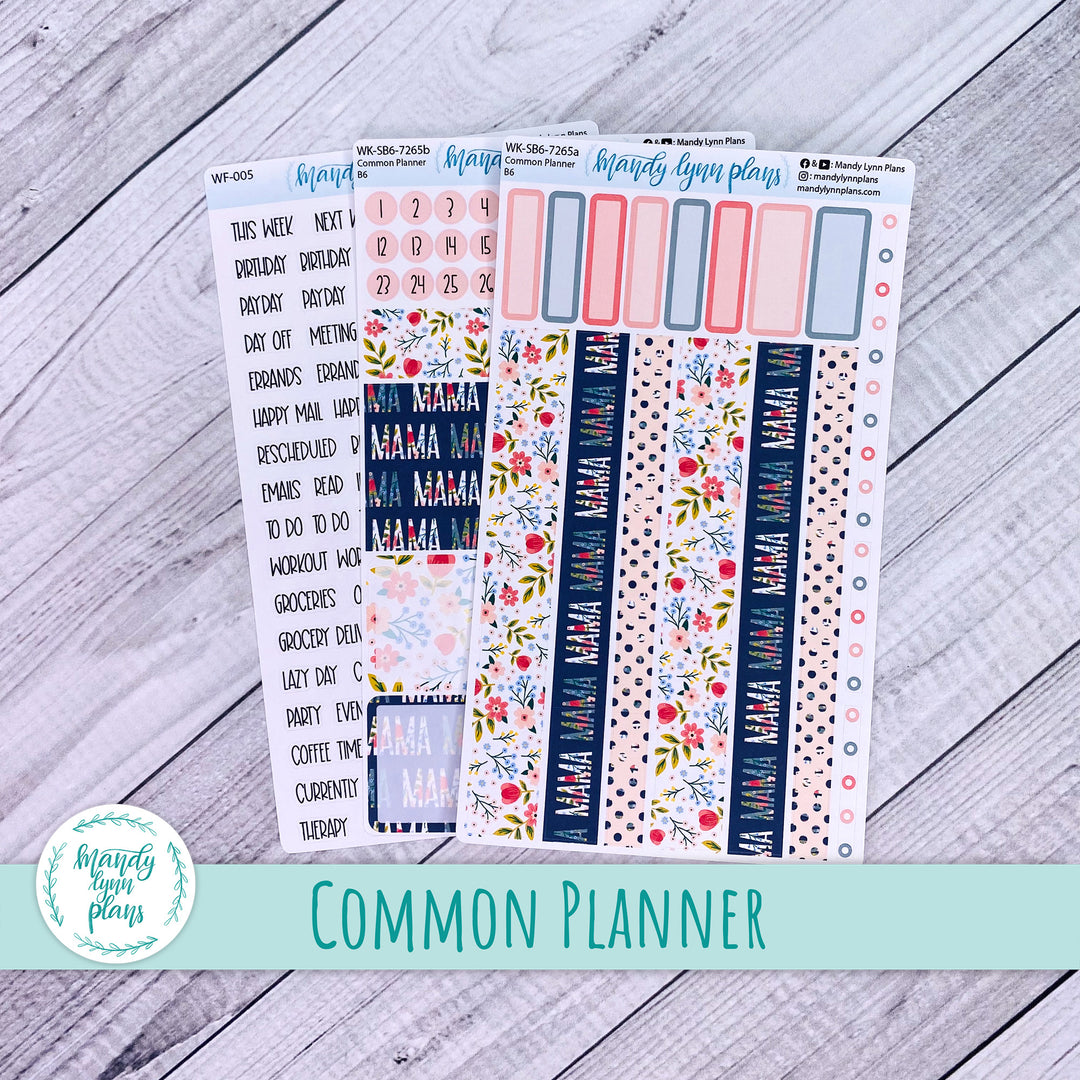 A5, B6, N1 & N2 Common Planner Weekly Kit || Mama || 265