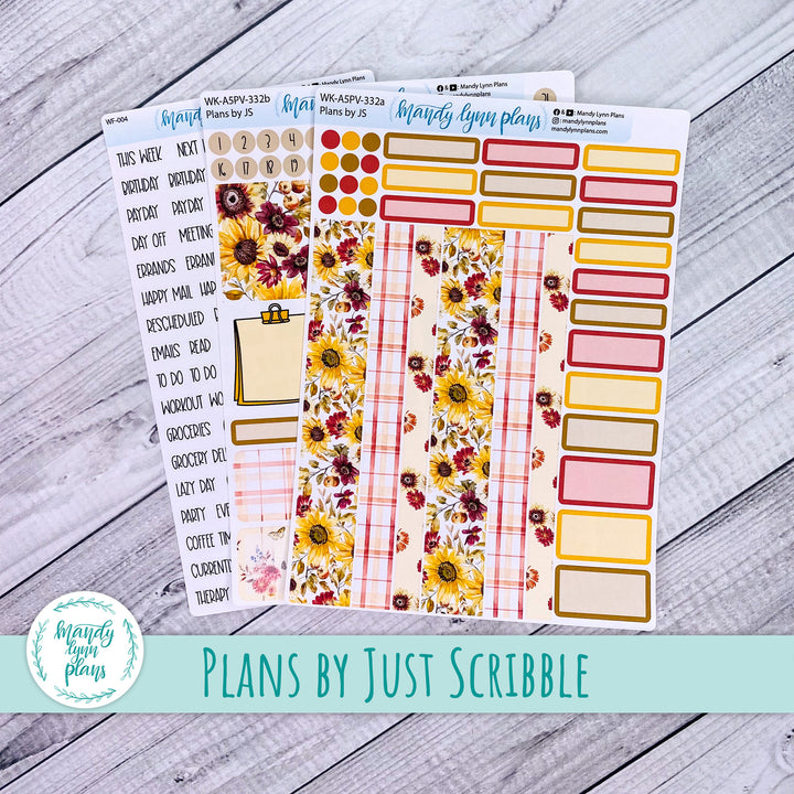 A5 Plans by Just Scribble Weekly Kit || Warm Autumn || 332