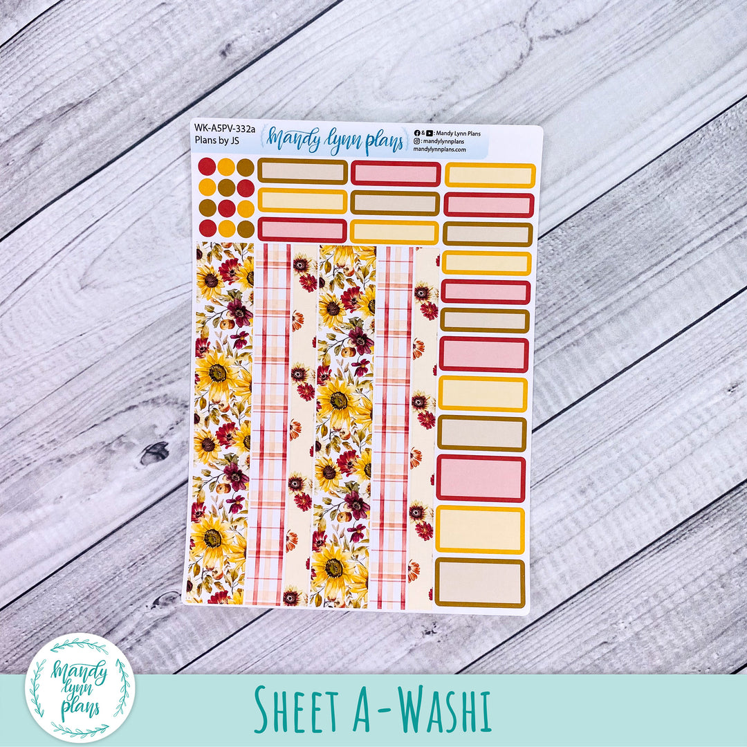 A5 Plans by Just Scribble Weekly Kit || Warm Autumn || 332