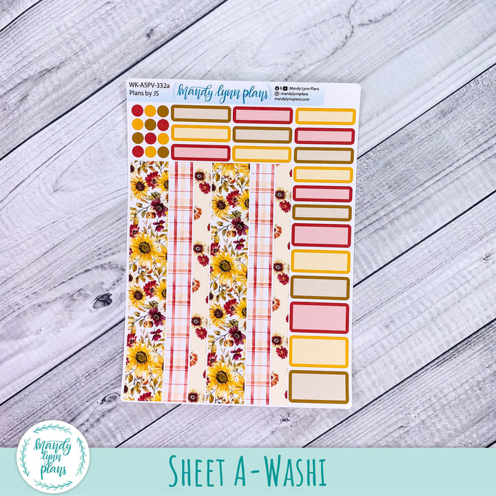 A5 Plans by Just Scribble Weekly Kit || Warm Autumn || 332