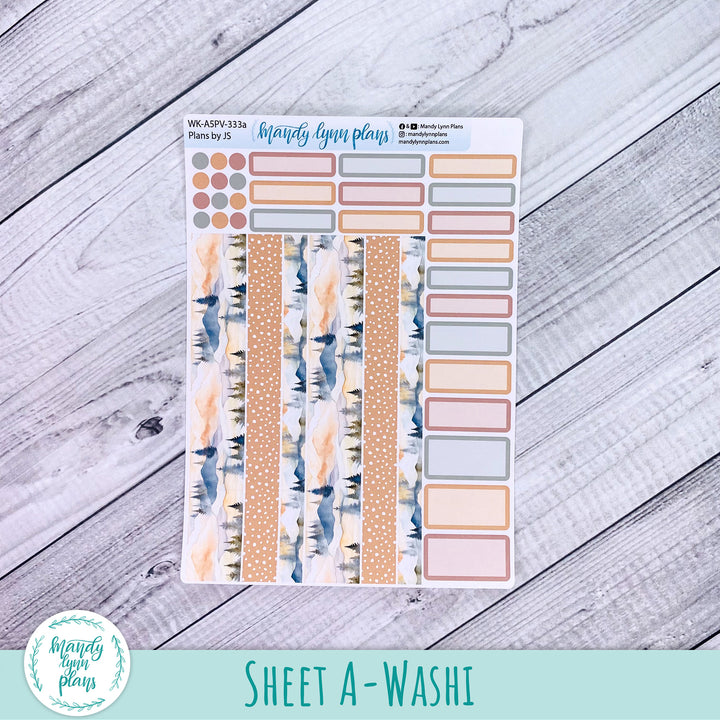 A5 Plans by Just Scribble Weekly Kit || Mountains || 333
