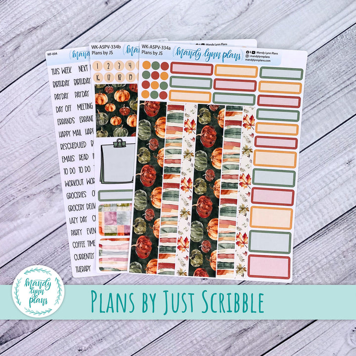 A5 Plans by Just Scribble Weekly Kit || Harvest Harmony || 334