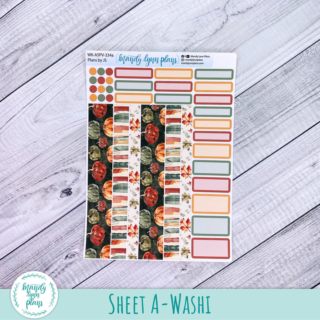 A5 Plans by Just Scribble Weekly Kit || Harvest Harmony || 334