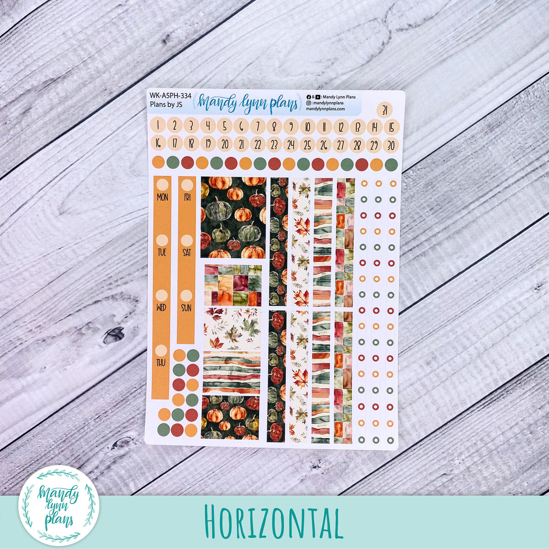 A5 Plans by Just Scribble Weekly Kit || Harvest Harmony || 334
