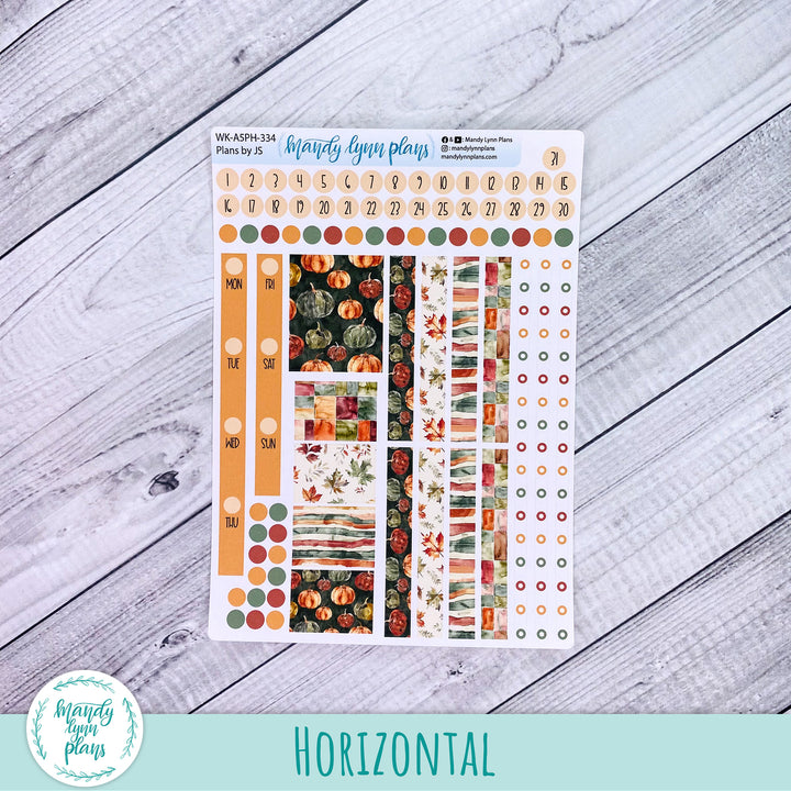 A5 Plans by Just Scribble Weekly Kit || Harvest Harmony || 334