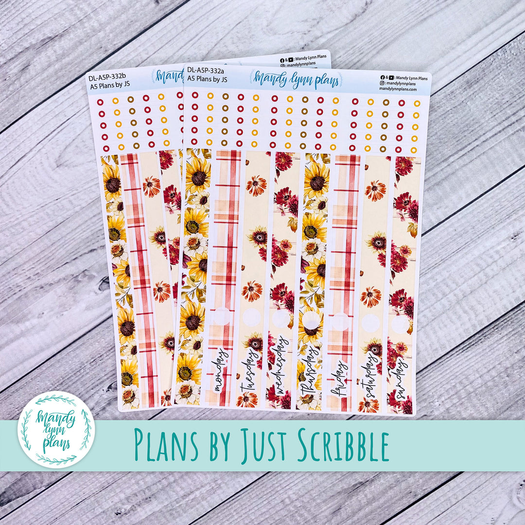 A5 Plans by Just Scribble Daily Kit || Warm Autumn || DL-A5P-332