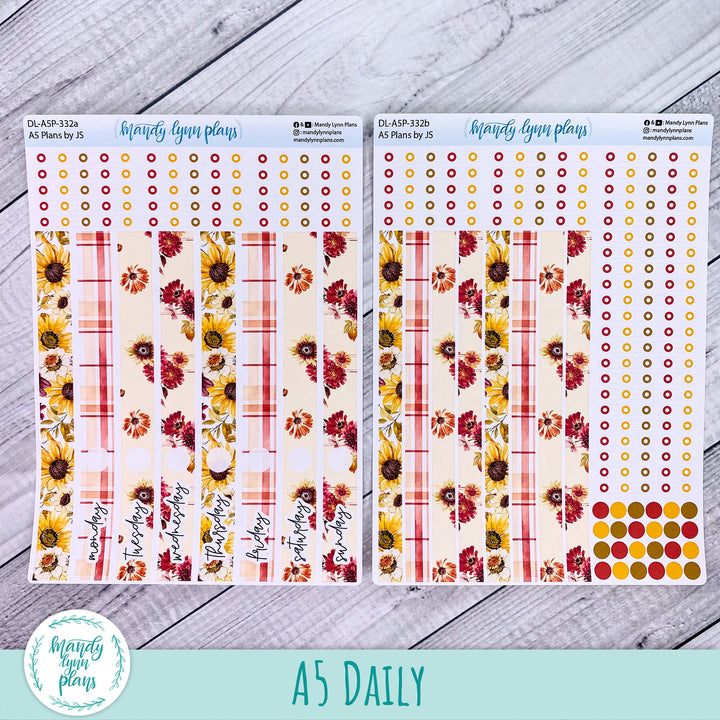 A5 Plans by Just Scribble Daily Kit || Warm Autumn || DL-A5P-332