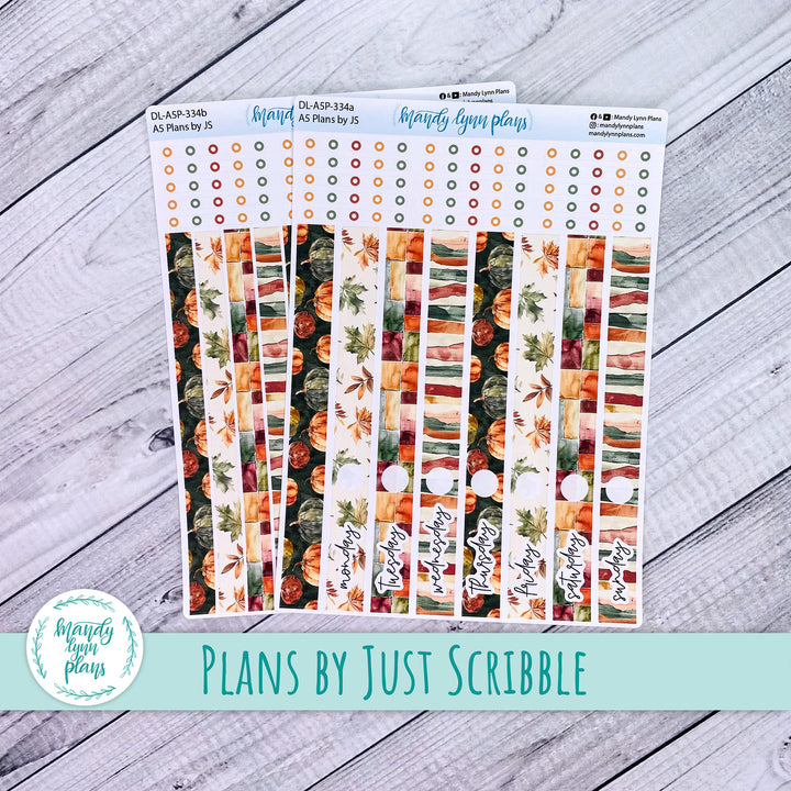 A5 Plans by Just Scribble Daily Kit || Harvest Harmony || DL-A5P-334