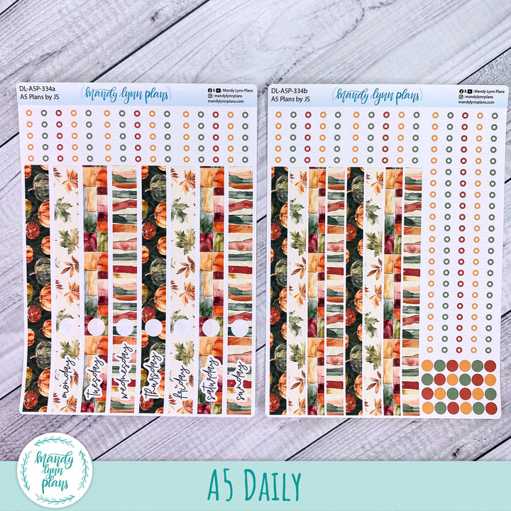 A5 Plans by Just Scribble Daily Kit || Harvest Harmony || DL-A5P-334