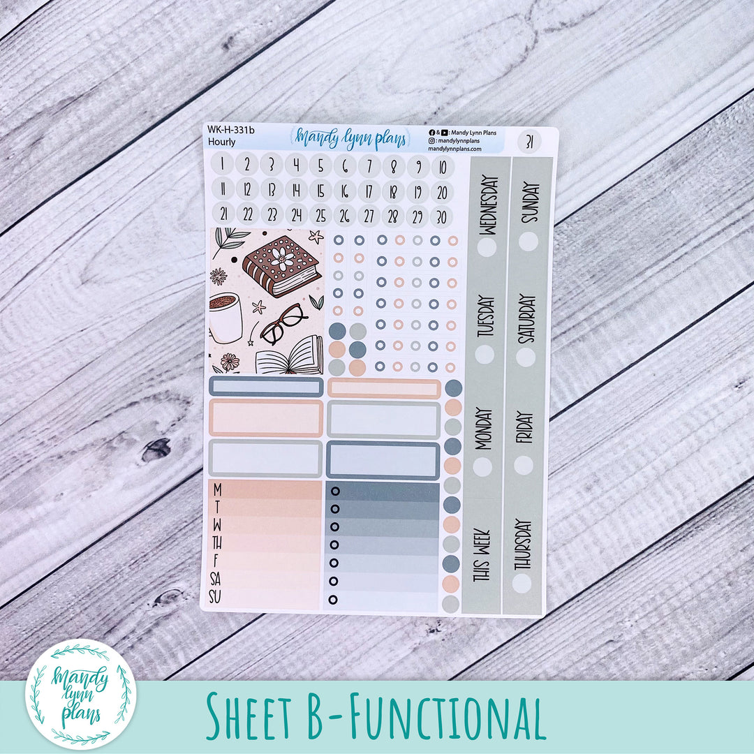 EC Hourly Weekly Kit || Coffee and Books || WK-H-331