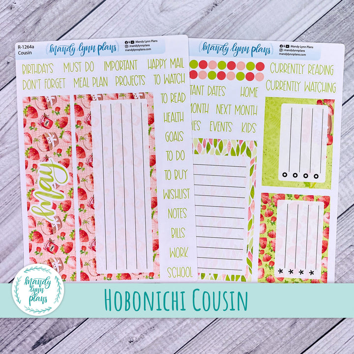 May Hobonichi Cousin Dashboard || Strawberry Patch || R-1264