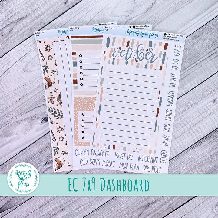 October EC 7x9 Dashboard Kit || Coffee and Books || R-EC7-331