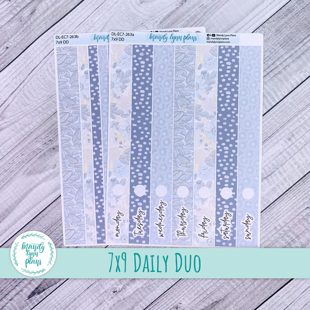 EC 7x9 Daily Duo Kit || Dusty Blue Floral || DL-EC7-263