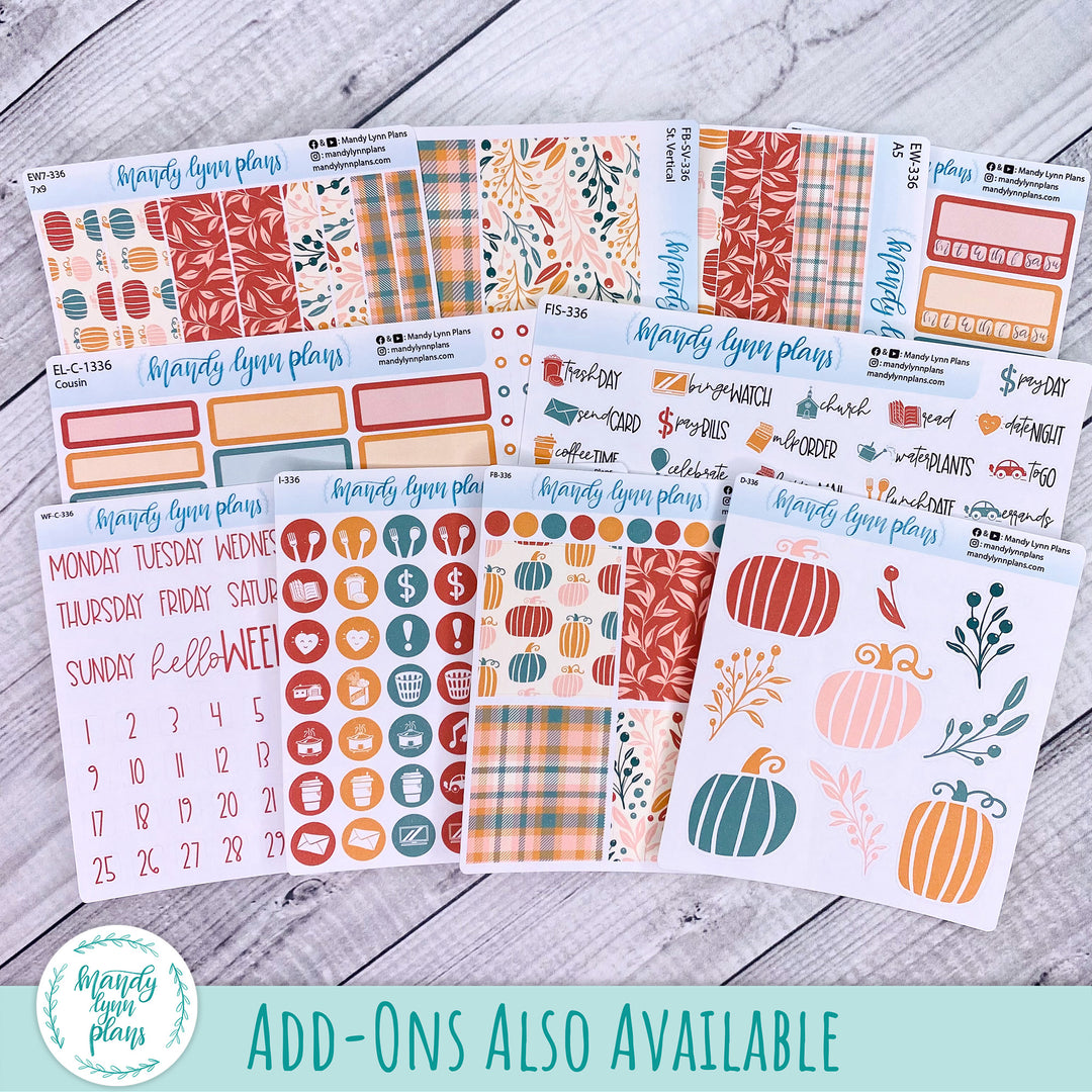 A5 Plans by Just Scribble Weekly Kit || Boho Fall || 336