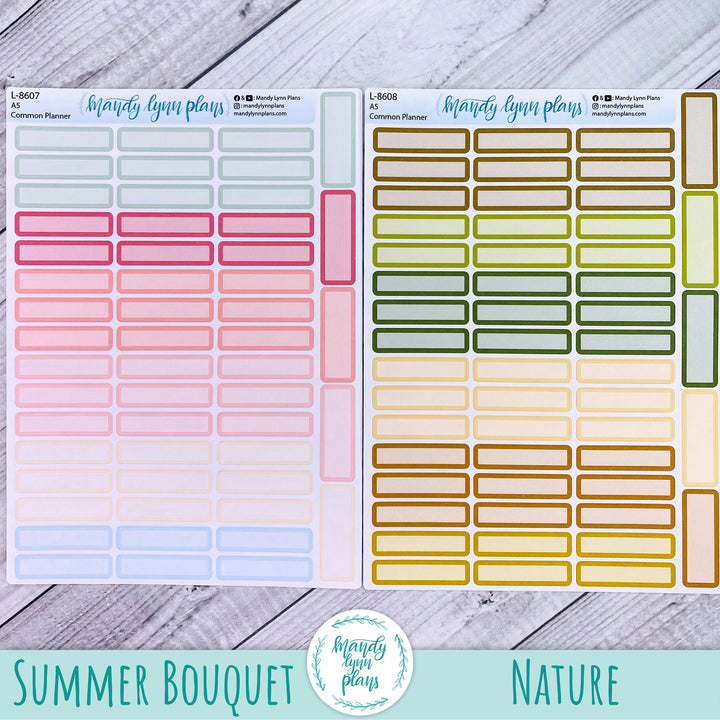 A5 Common Planner || Skinny Labels
