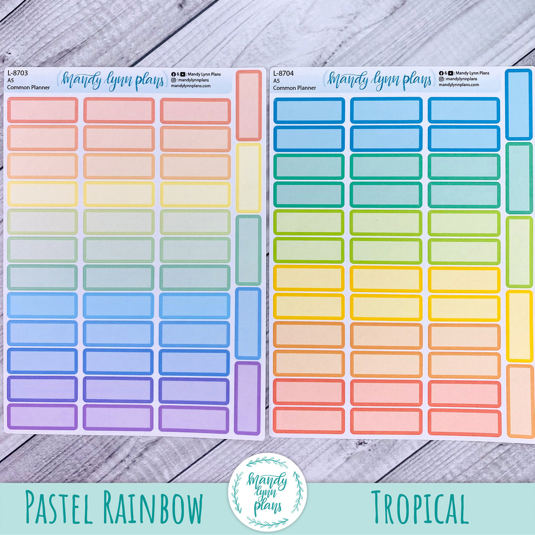 A5 Common Planner || Medium Labels