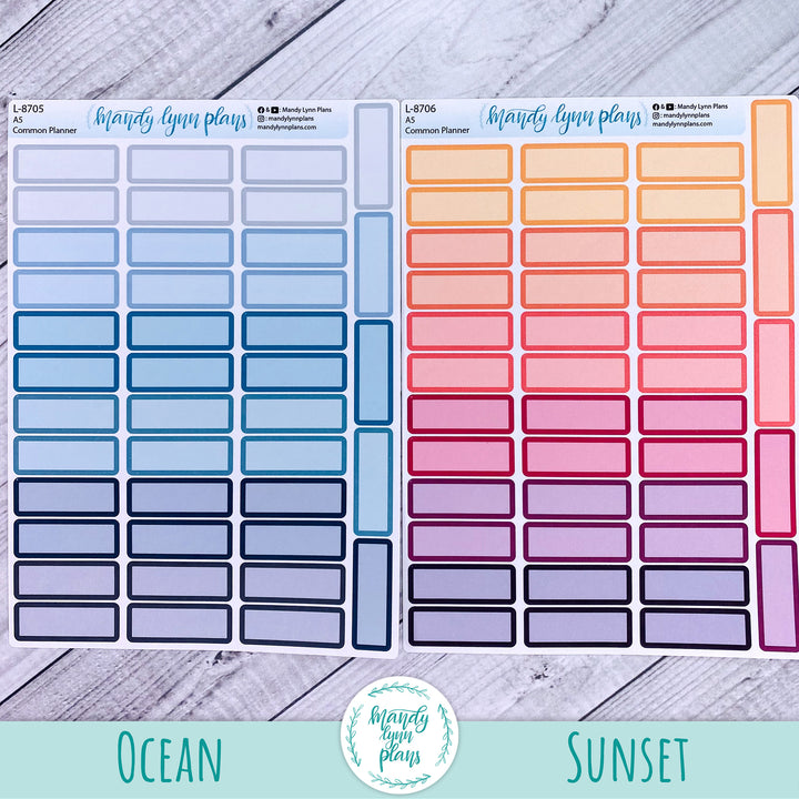 A5 Common Planner || Medium Labels