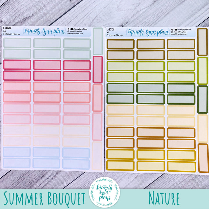 A5 Common Planner || Medium Labels