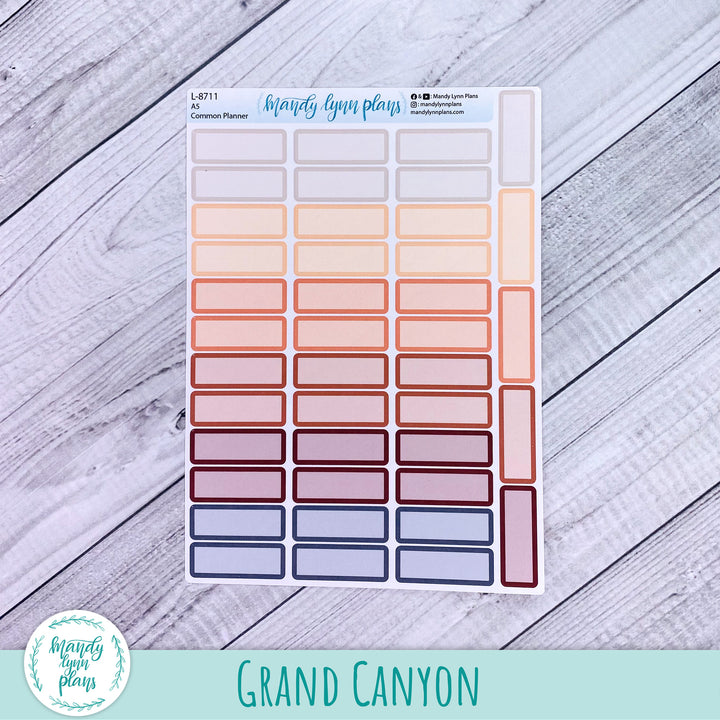 A5 Common Planner || Medium Labels
