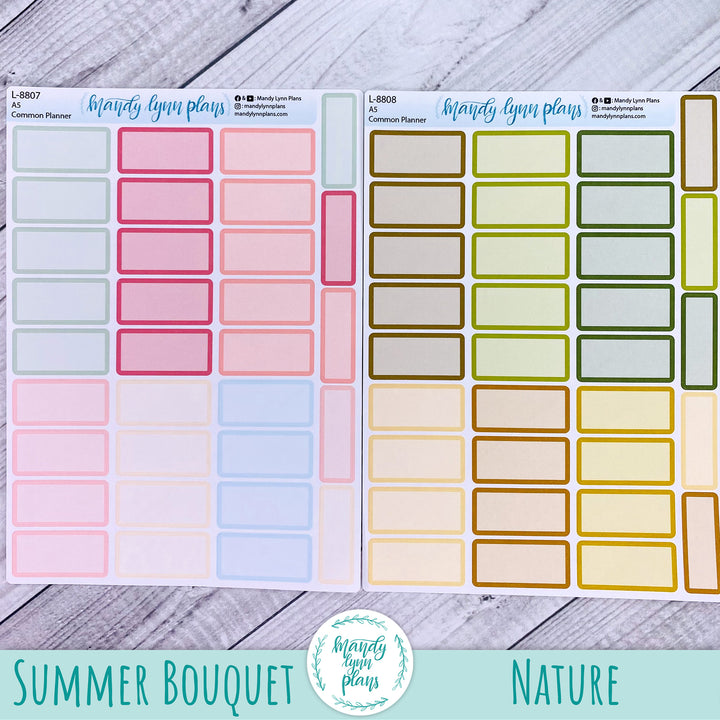 A5 Common Planner || Large Labels