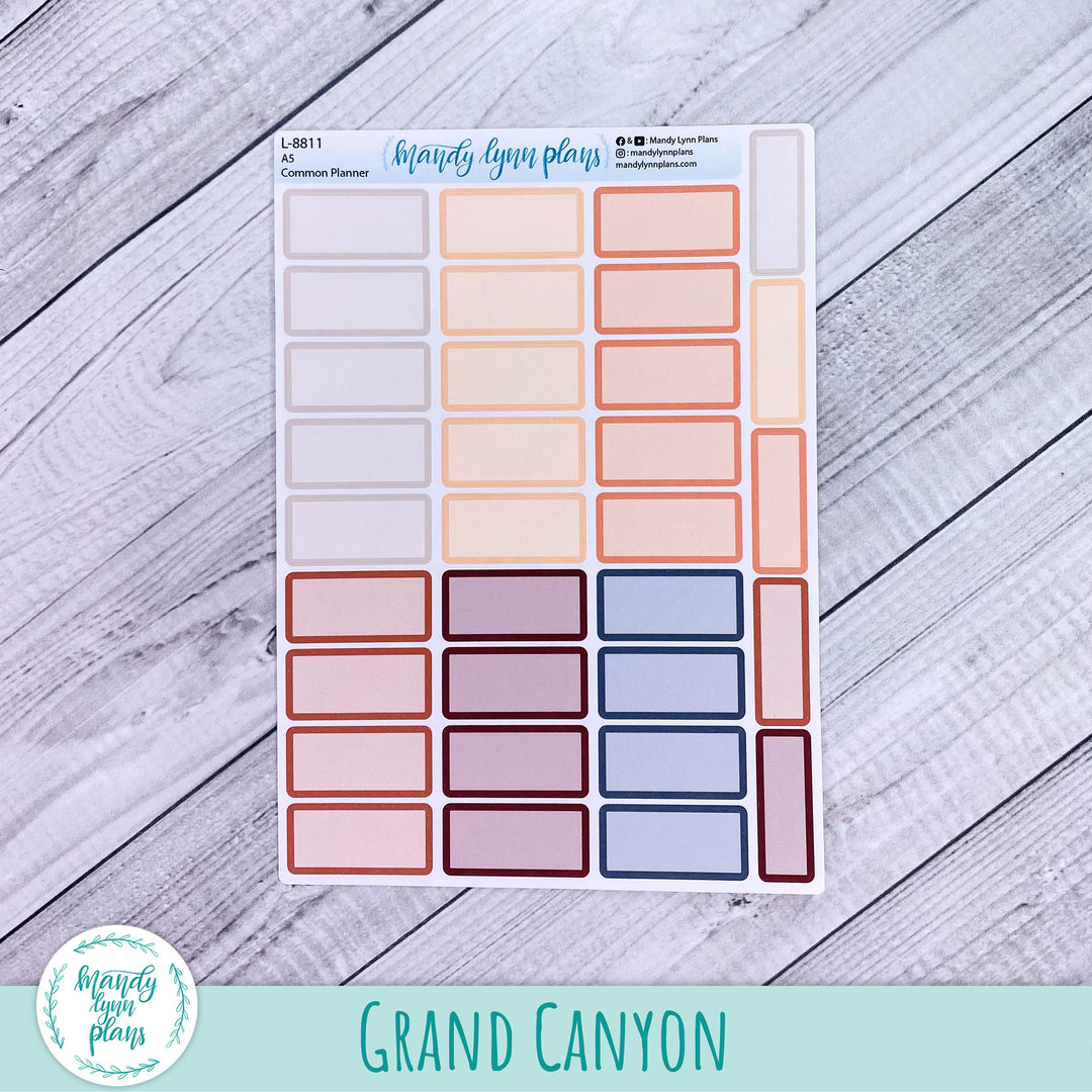 A5 Common Planner || Large Labels
