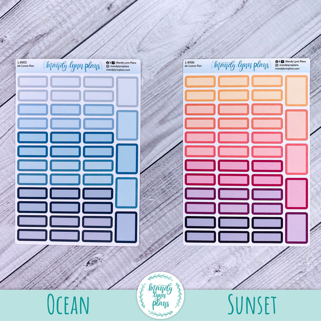 A6 Common Planner || Skinny Labels