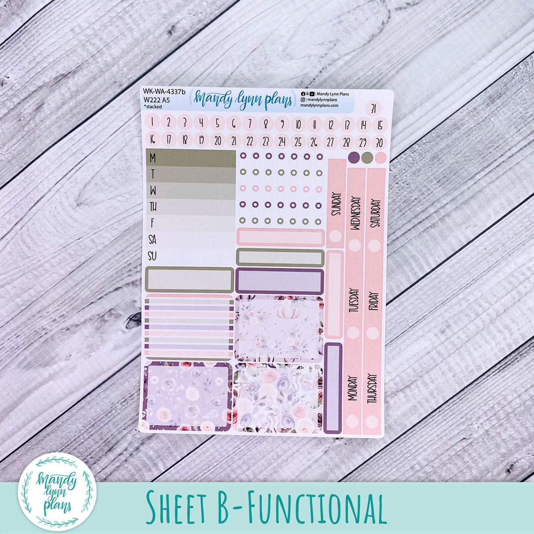 Wonderland 222 Weekly Kit || Autumn Floral || 337