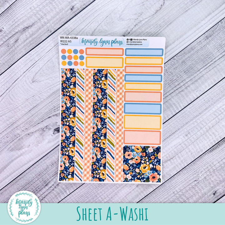 Wonderland 222 Weekly Kit || Navy Bold Bloom || 338