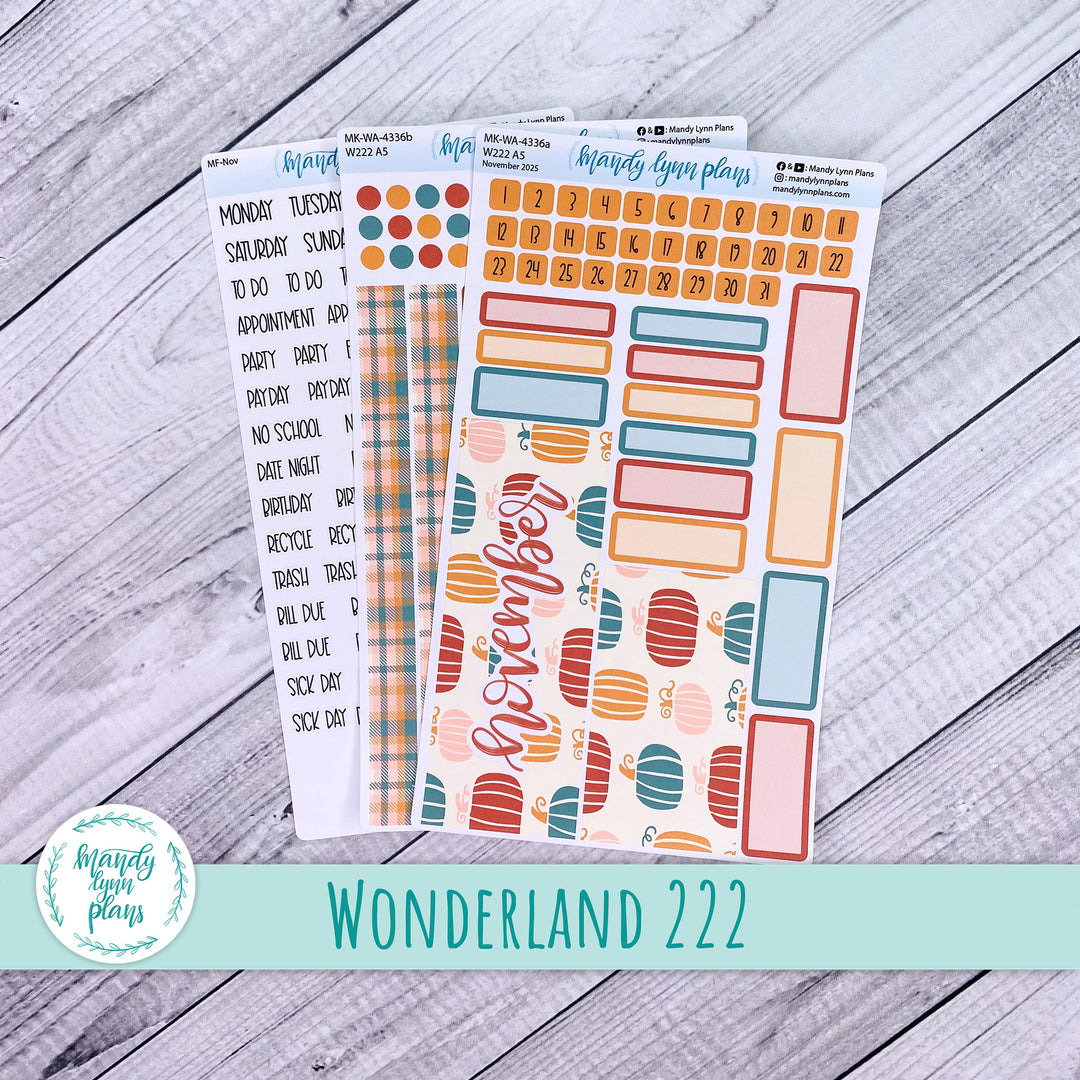 Wonderland 222 November 2025 Monthly Kit || Boho Fall || 336