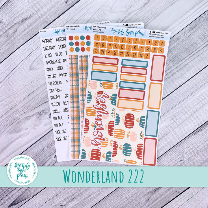Wonderland 222 November 2025 Monthly Kit || Boho Fall || 336