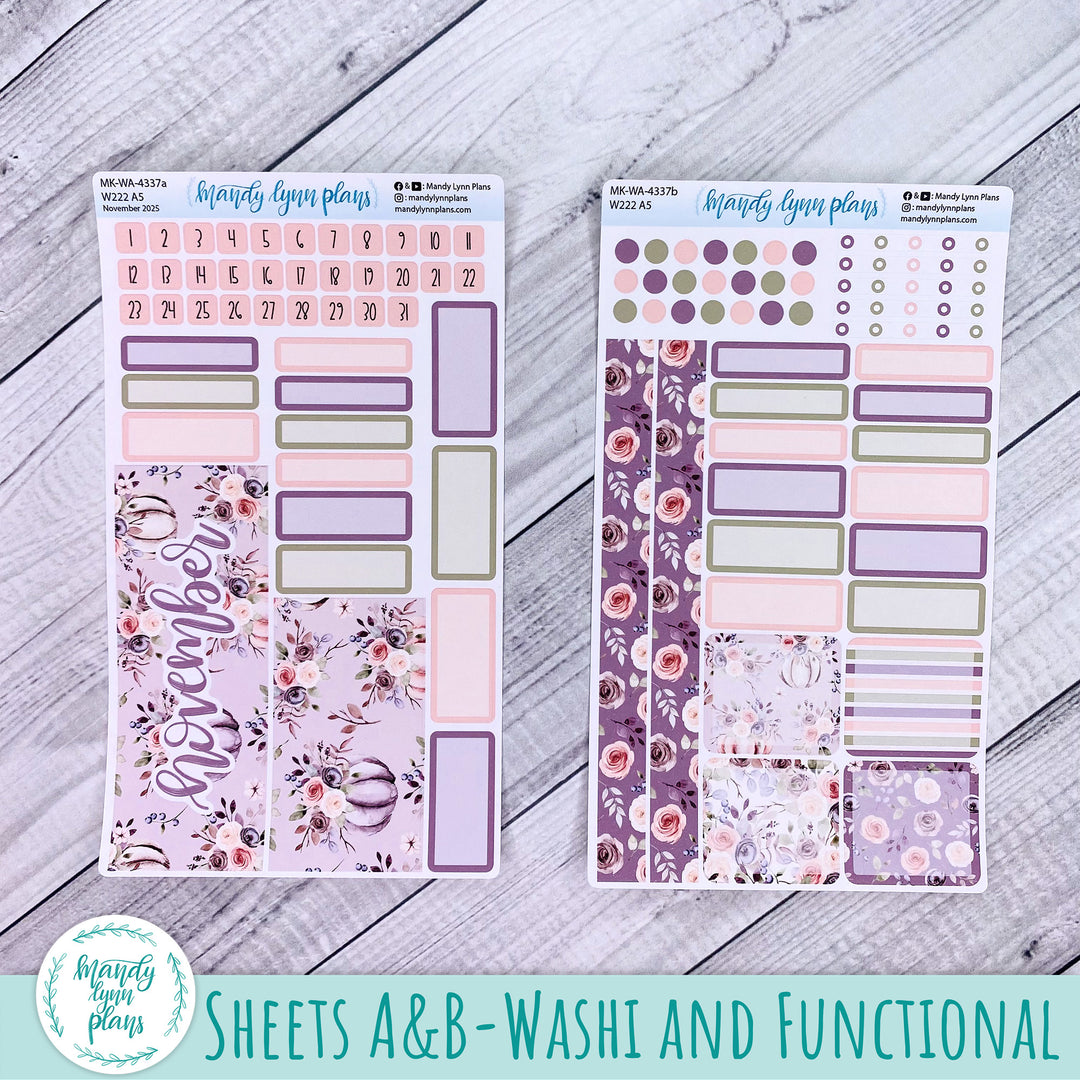 Wonderland 222 November 2025 Monthly Kit || Autumn Floral || 337