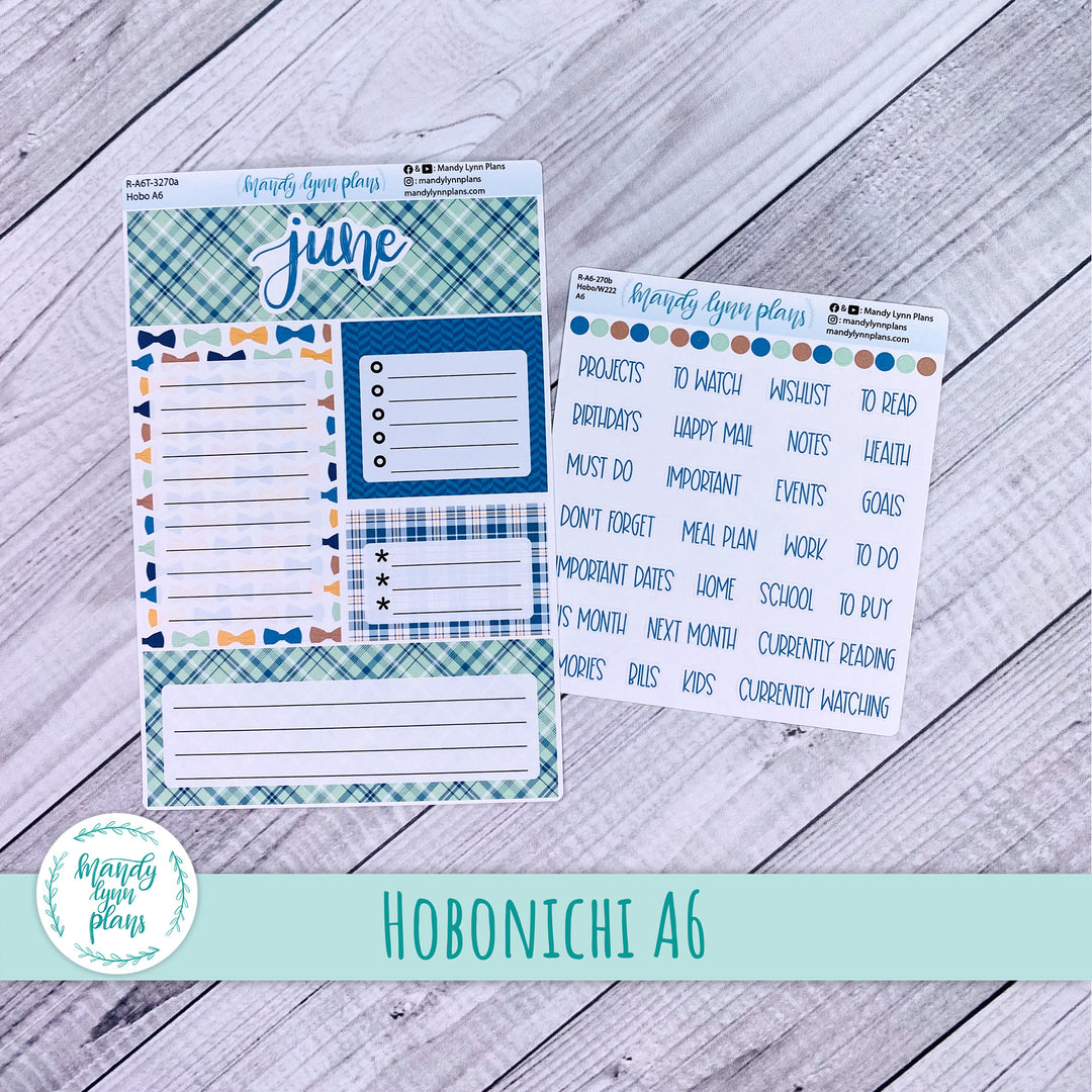June A6 Hobonichi Dashboard || Father's Day || R-A6T-3270