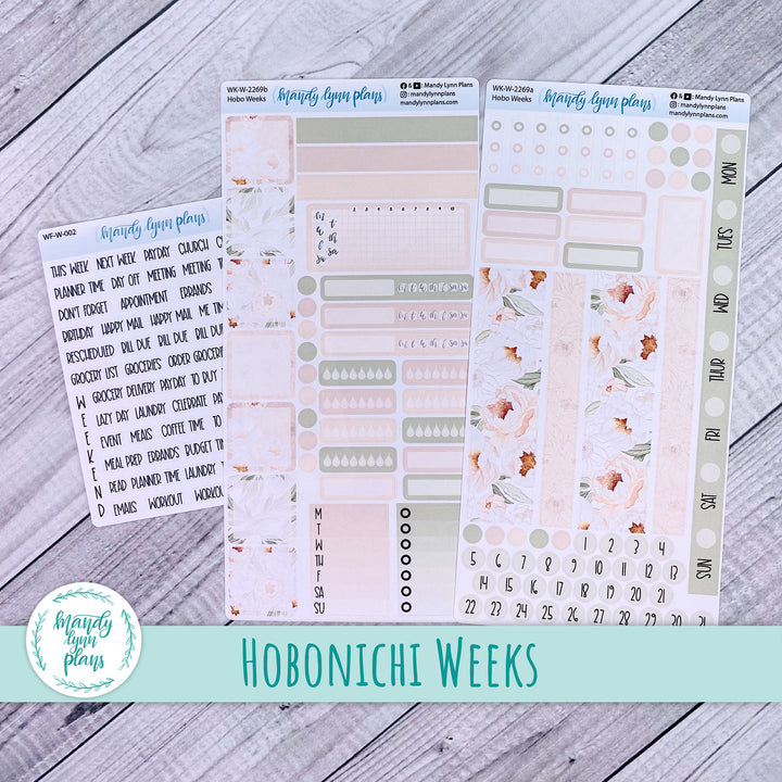 Hobonichi Weeks Weekly Kit || Peonies || WK-W-2269