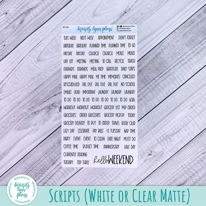 Standard Vertical Weekly Kit || Peonies || WK-SV-269