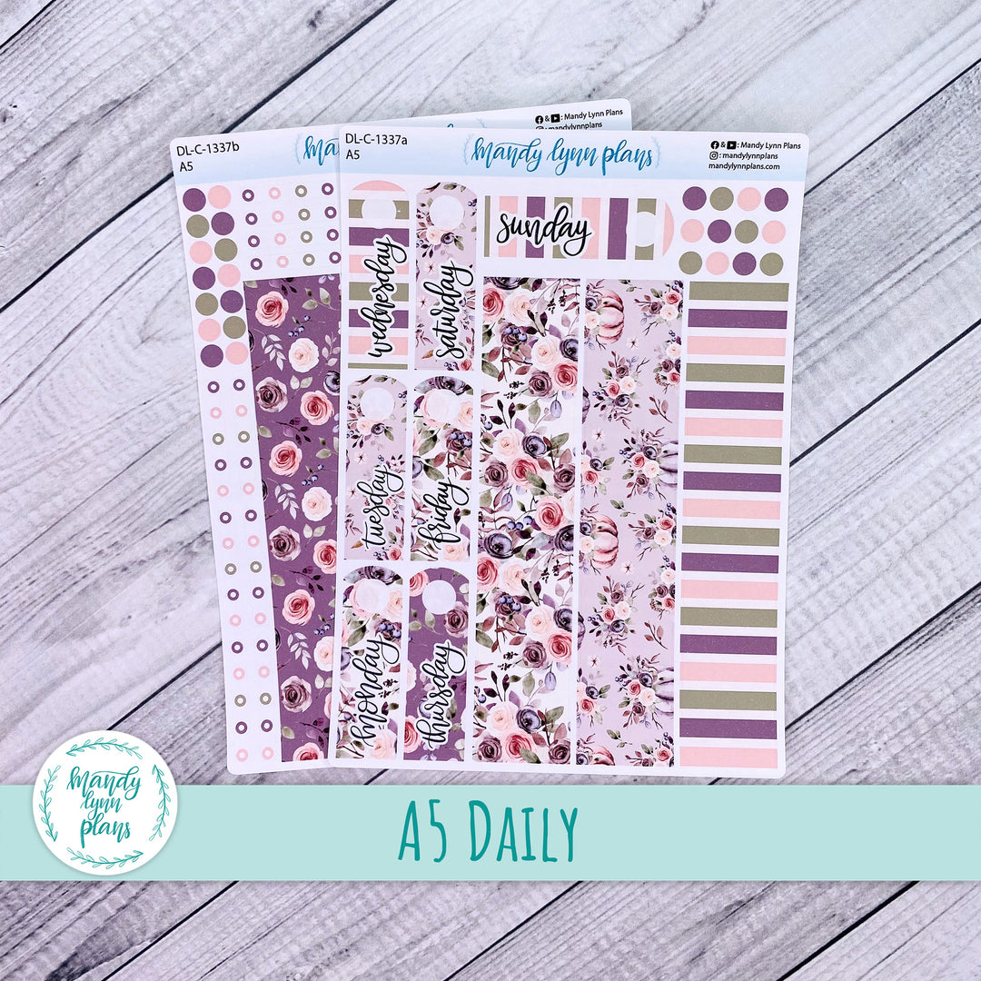 A5 Daily Kit || Autumn Floral || DL-C-1337