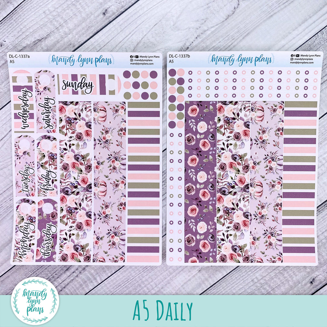 A5 Daily Kit || Autumn Floral || DL-C-1337
