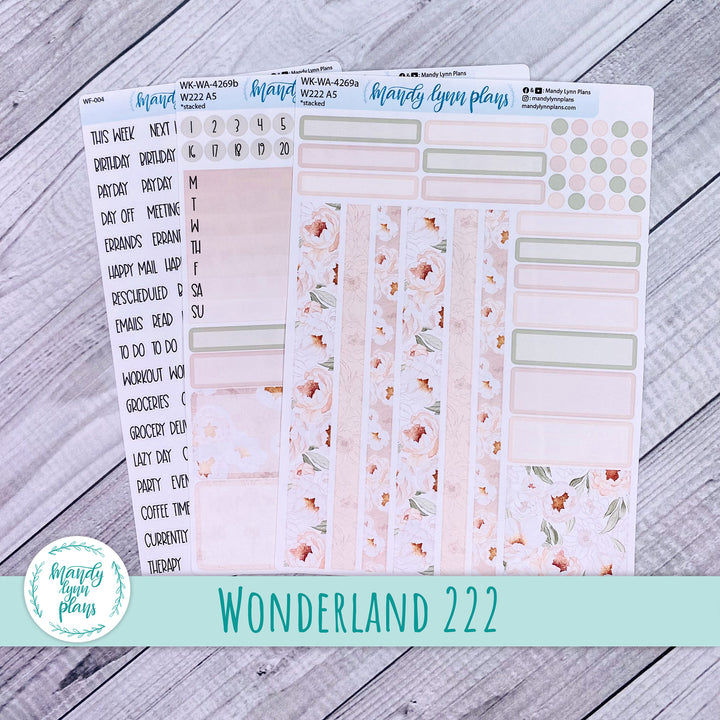Wonderland 222 Weekly Kit || Peonies || 269