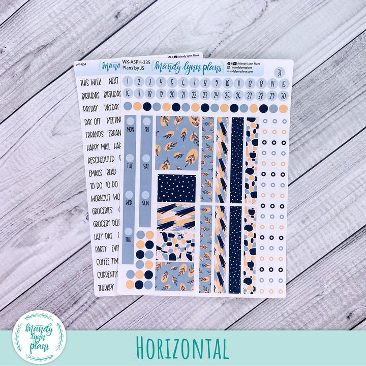 A5 Plans by Just Scribble Weekly Kit || Abstract Botanicals || 335
