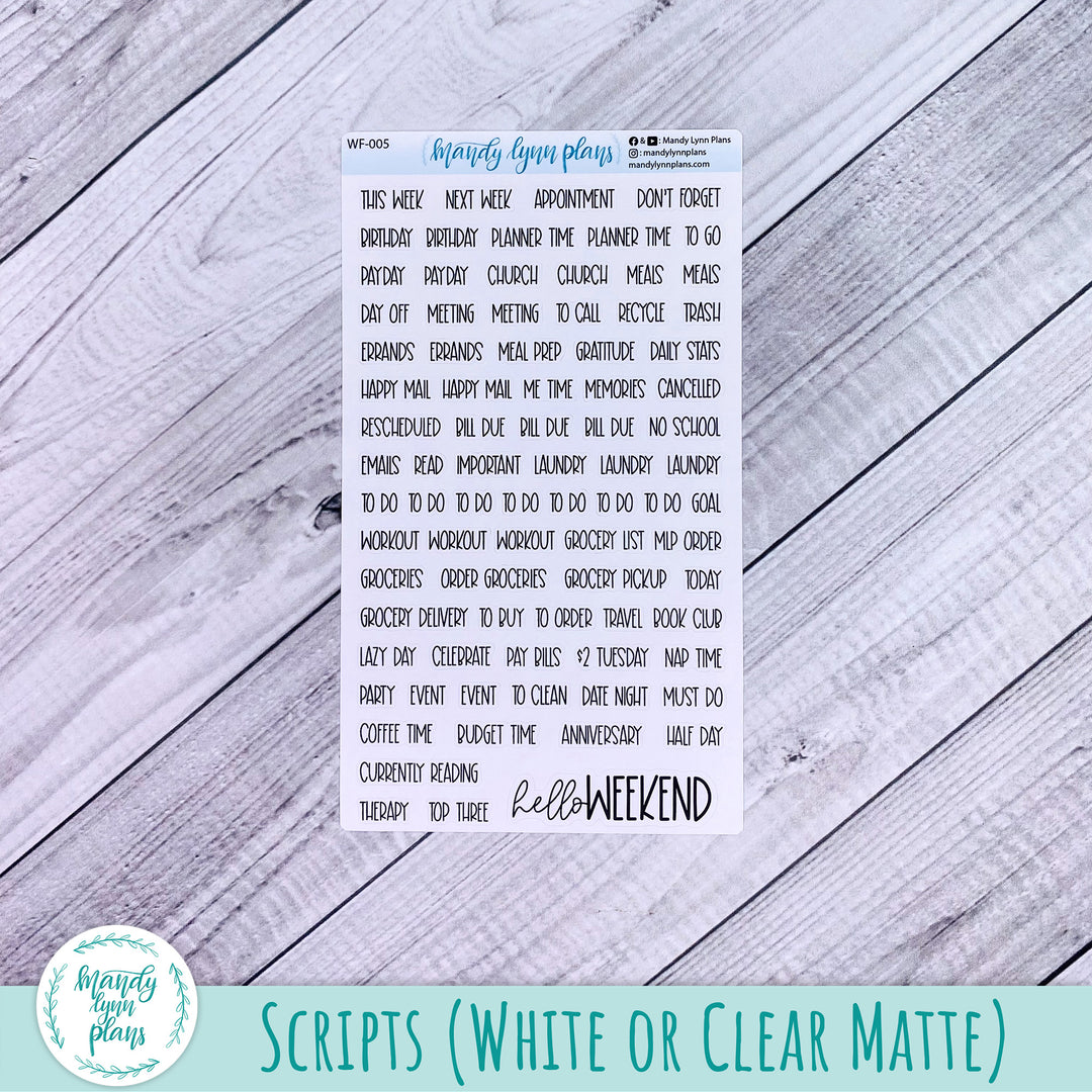 A5, B6, N1 & N2 Common Planner Weekly Kit || Gladiolus || 268