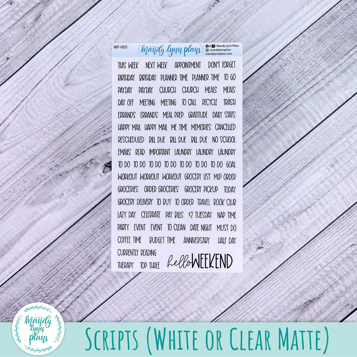 A5, B6, N1 & N2 Common Planner Weekly Kit || Gladiolus || 268