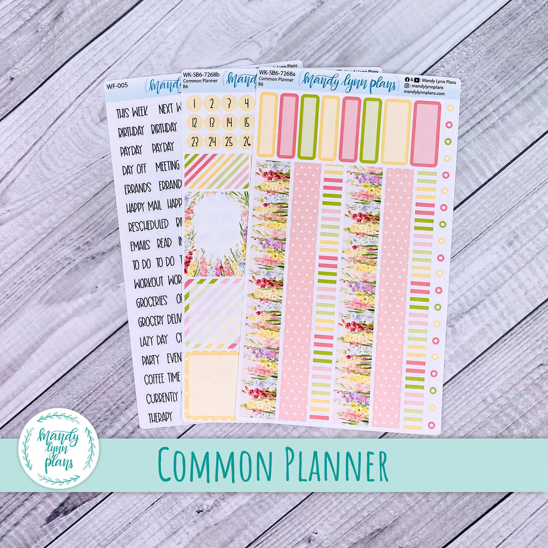 A5, B6, N1 & N2 Common Planner Weekly Kit || Gladiolus || 268