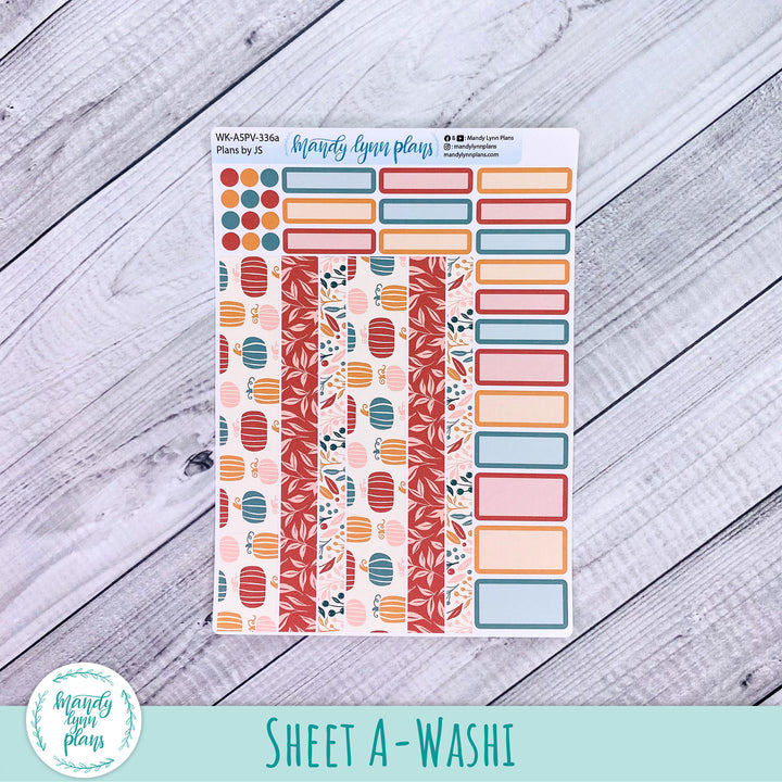 A5 Plans by Just Scribble Weekly Kit || Boho Fall || 336