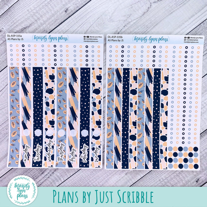 A5 Plans by Just Scribble Daily Kit || Abstract Botanicals || DL-A5P-335