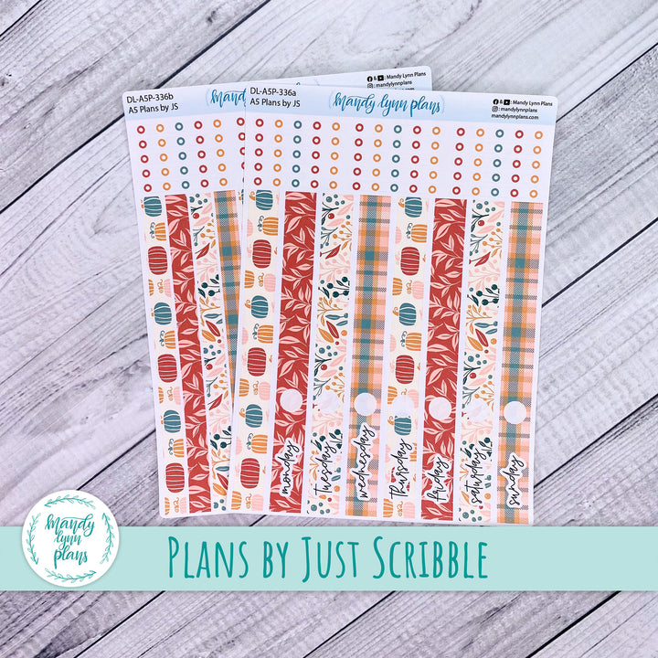 A5 Plans by Just Scribble Daily Kit || Boho Fall || DL-A5P-336