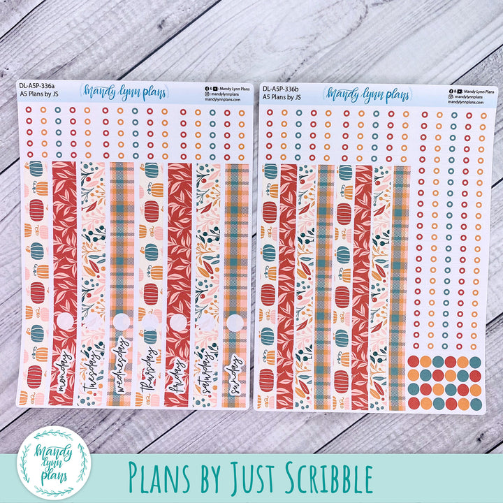 A5 Plans by Just Scribble Daily Kit || Boho Fall || DL-A5P-336