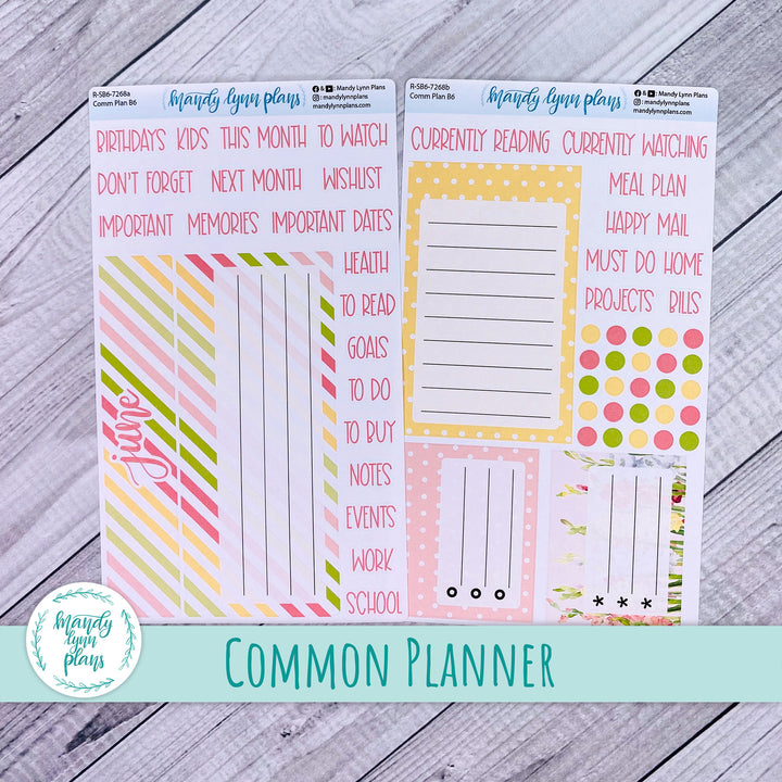 June Common Planner Dashboard || Gladiolus || 268