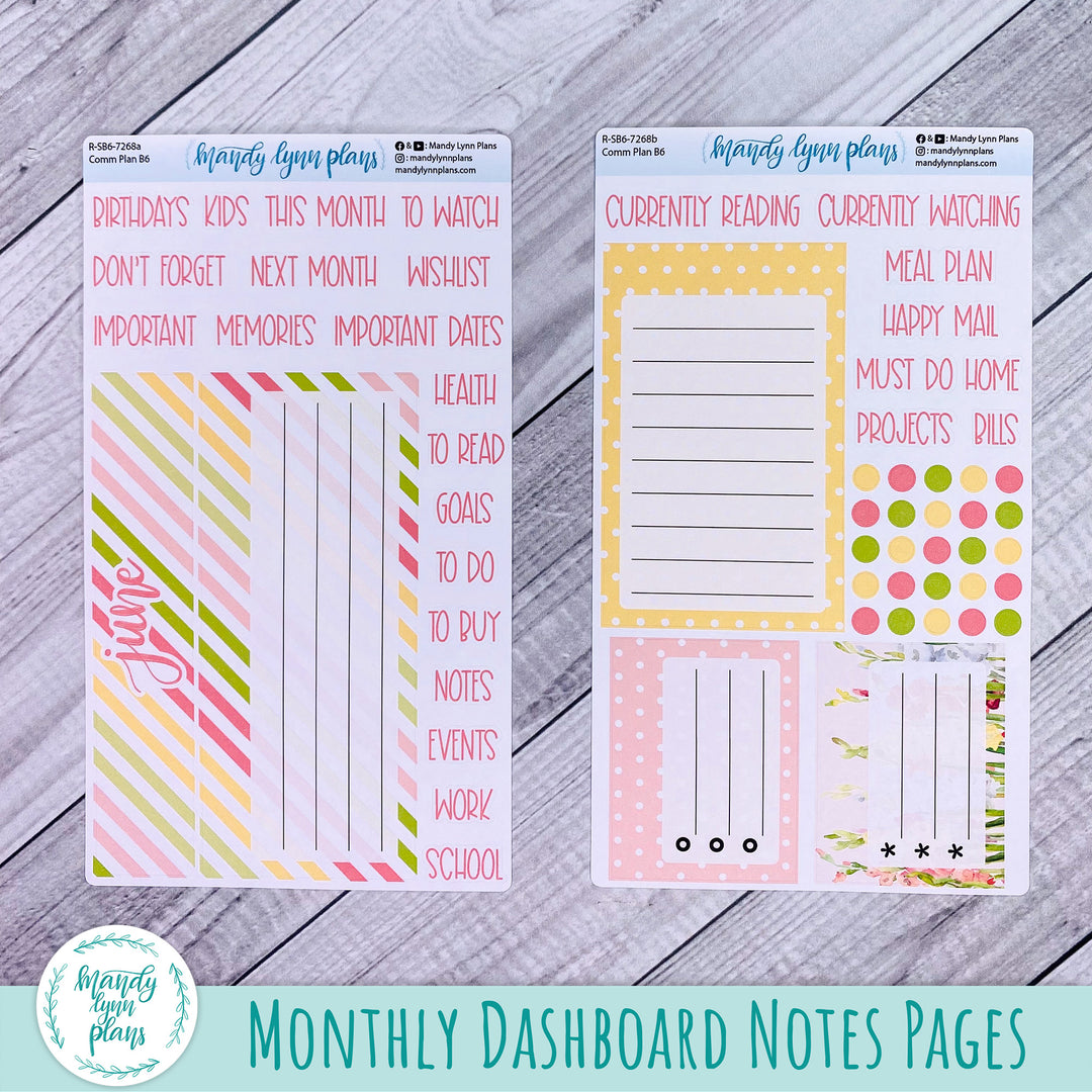 June Common Planner Dashboard || Gladiolus || 268