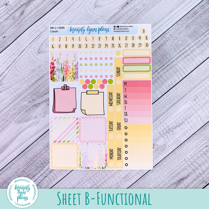 Hobonichi Cousin Weekly Kit || Gladiolus || WK-C-1268